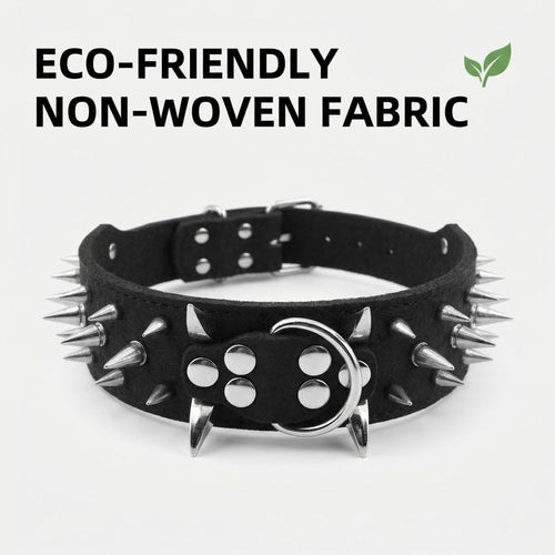 Black & Silver Studded Dog Collar