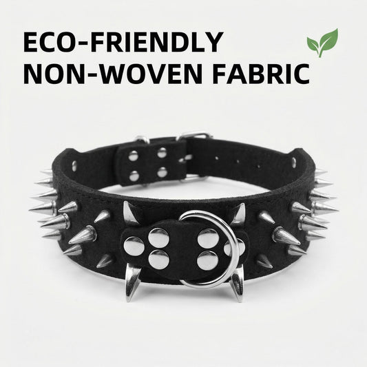 Black & Silver Studded Dog Collar